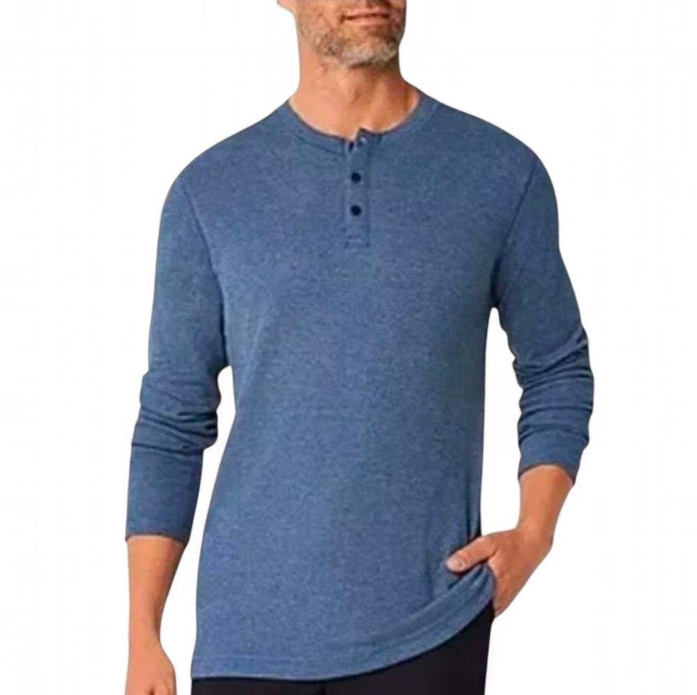 Member's Mark Men's Long Sleeve Thermal Henley Size Small‎